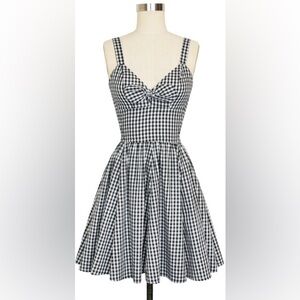 Trashy Diva Black Gingham Hottie Dress - Size 8